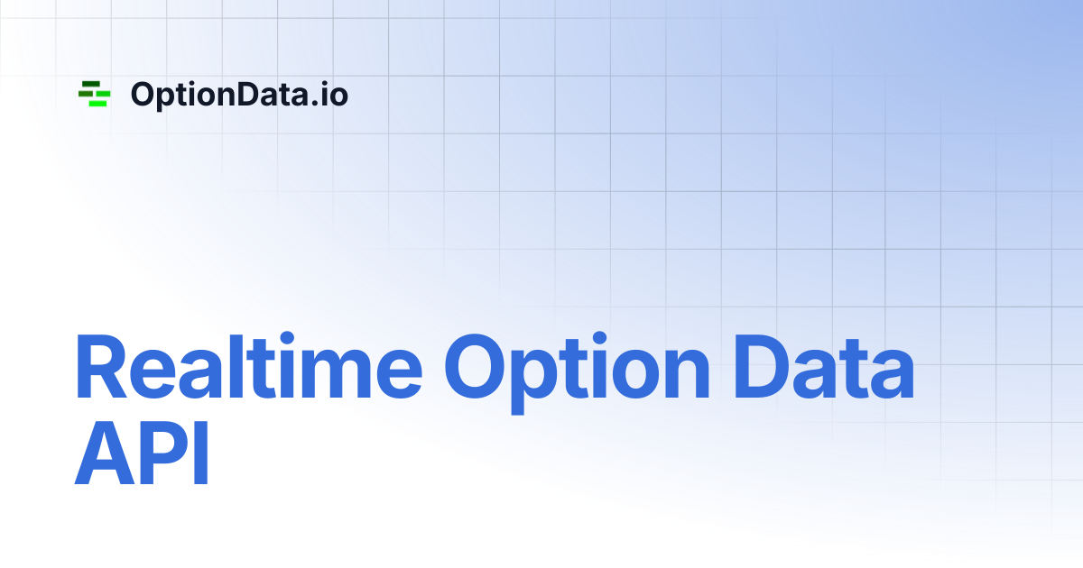 Realtime Option Data API | OptionData.io